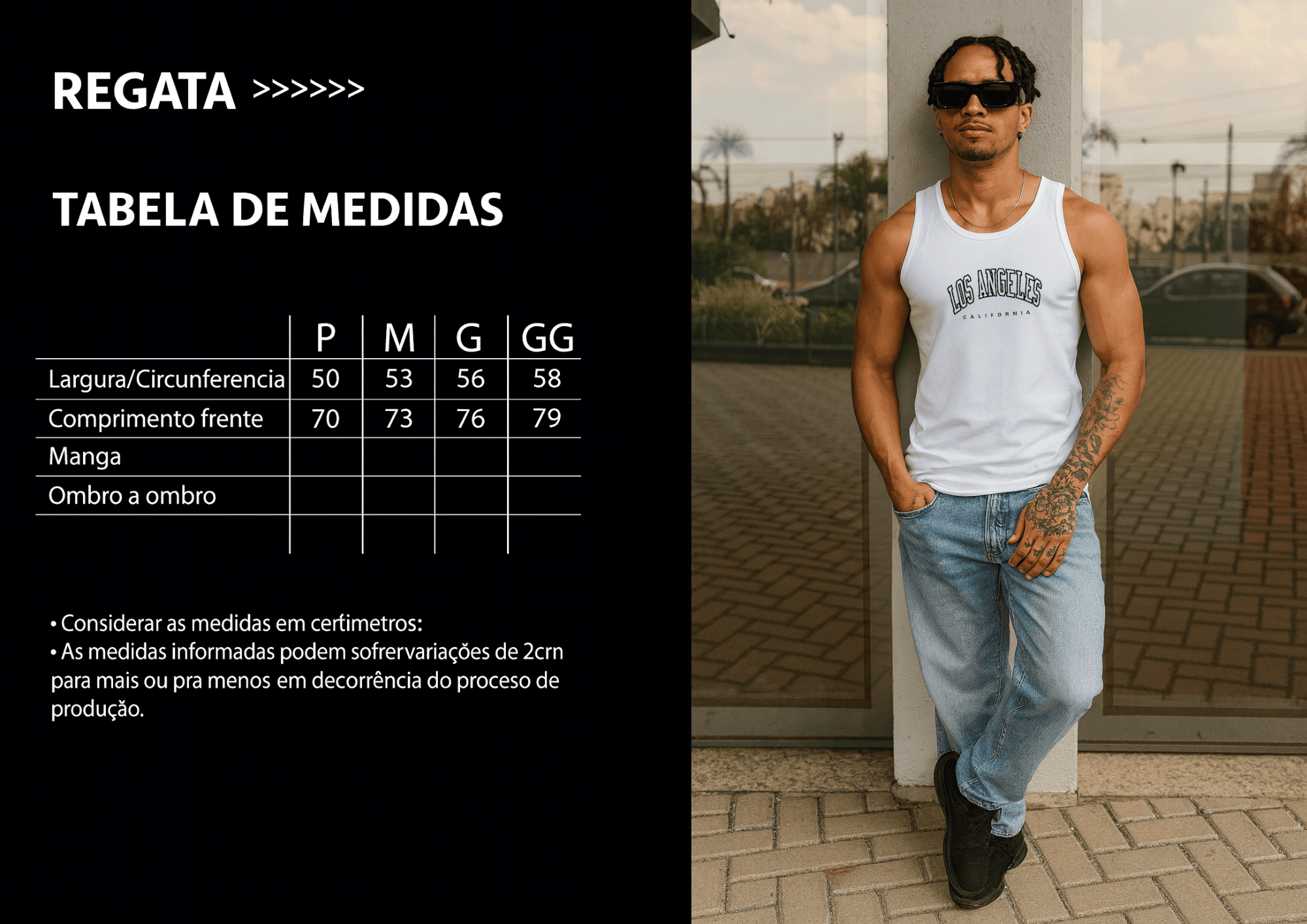 Camiseta Regata Masculina - Los Angeles California