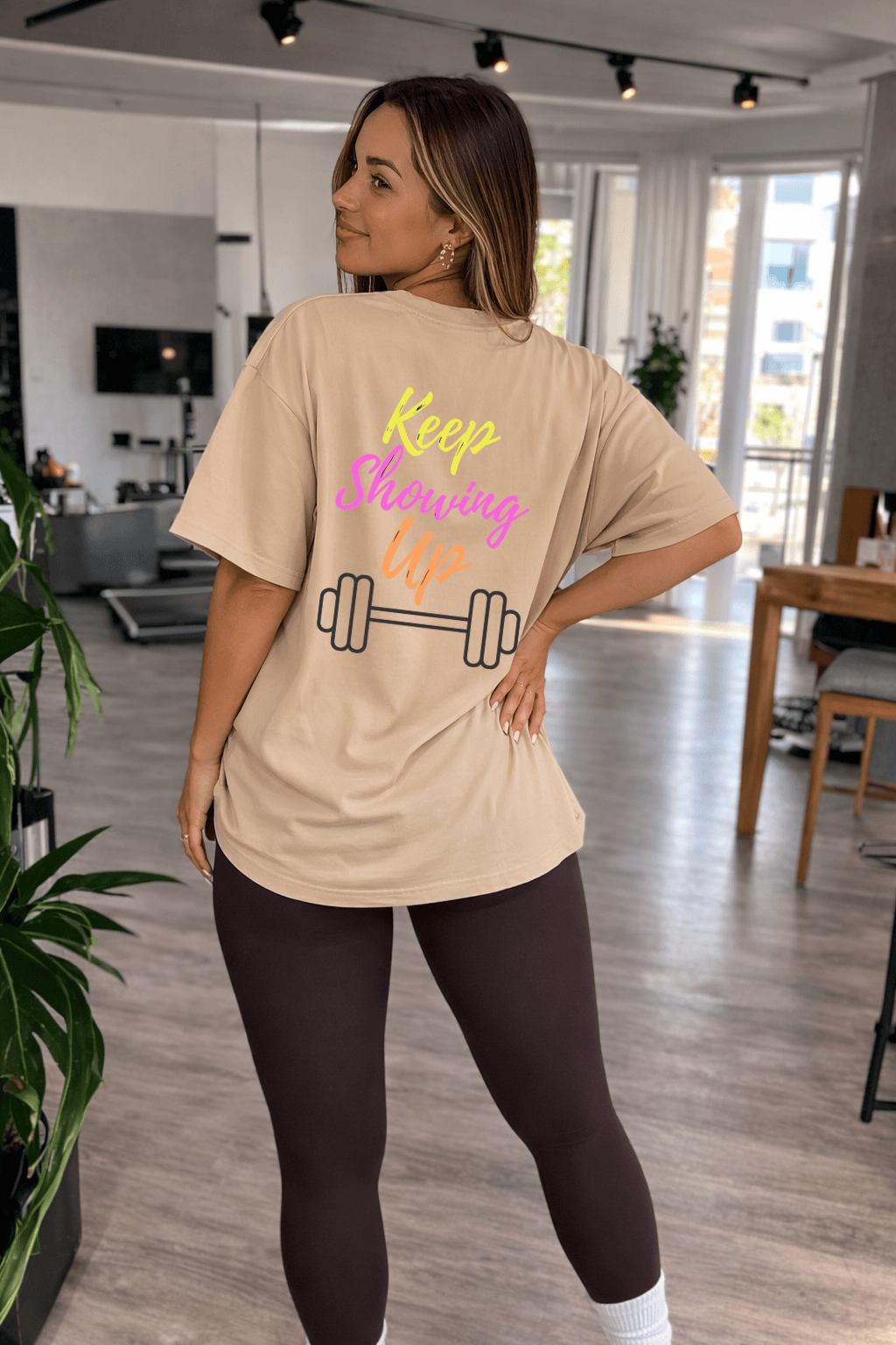 Camisetão Feminino Oversized - Keep Showing Up