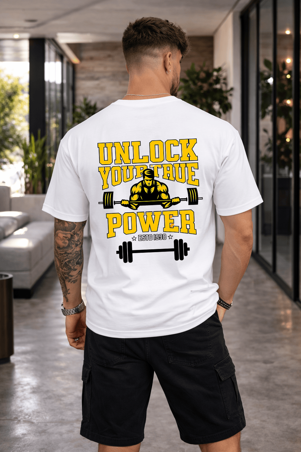 Camisetão Masculino Oversized - Unlock Your True Power