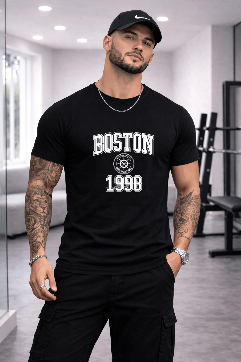 Camiseta Masculina Premium Manga Curta Tradicional  - Boston 1998