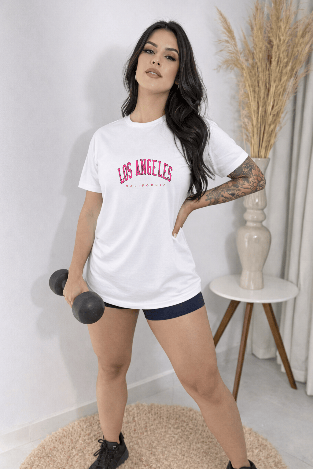 Camisetão Oversized Feminina | Estampa - Los Angeles California
