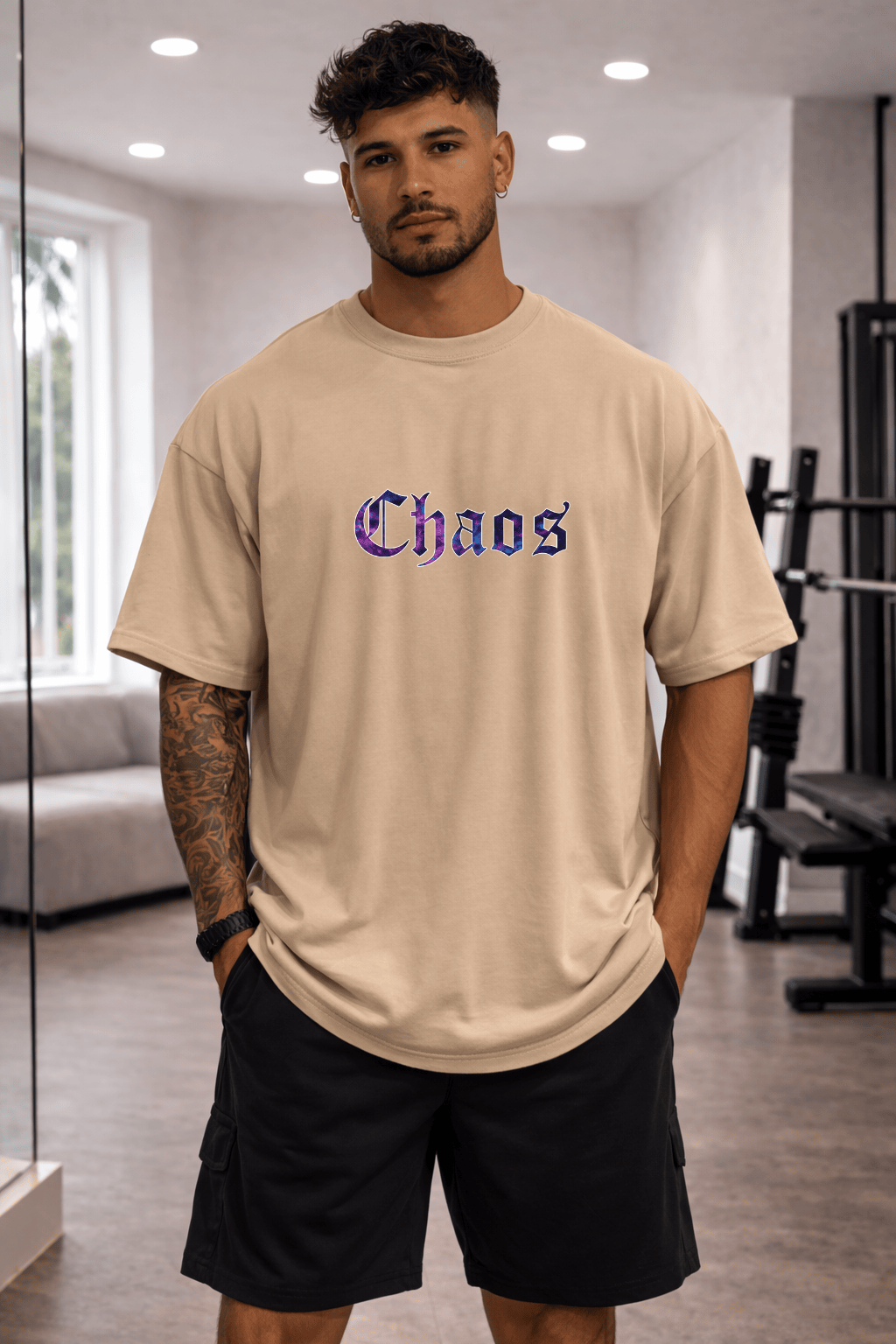 Camisetão Oversized Masculina | Estampa - Chaos