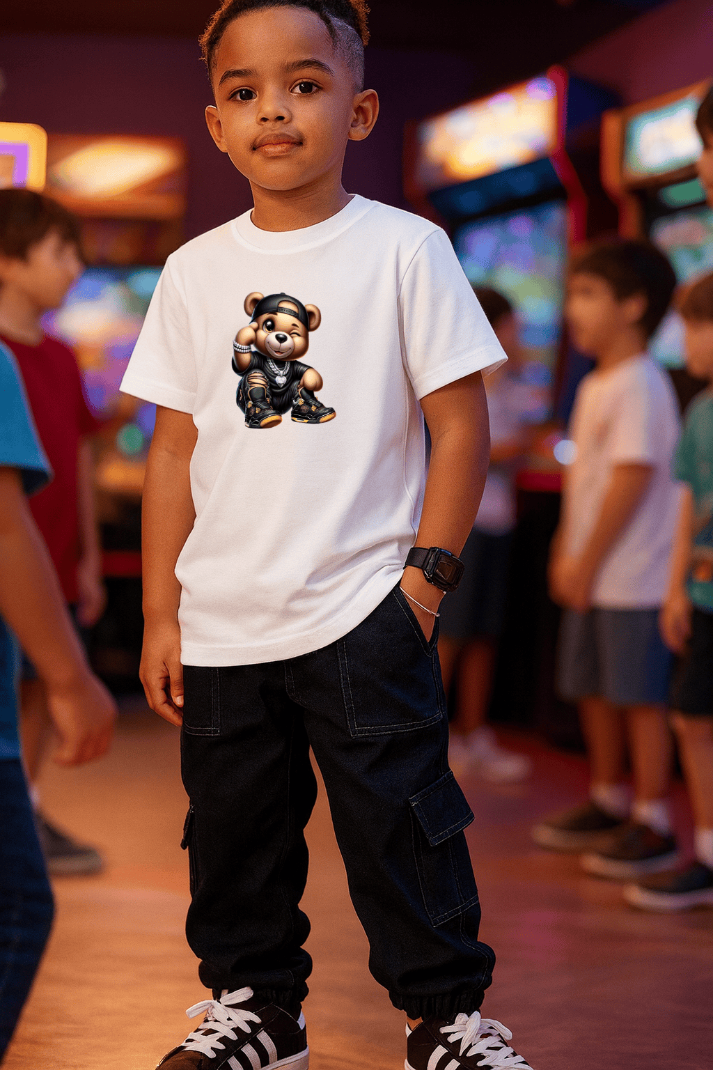 Camiseta Infantil Masculina - Cool Bear Street