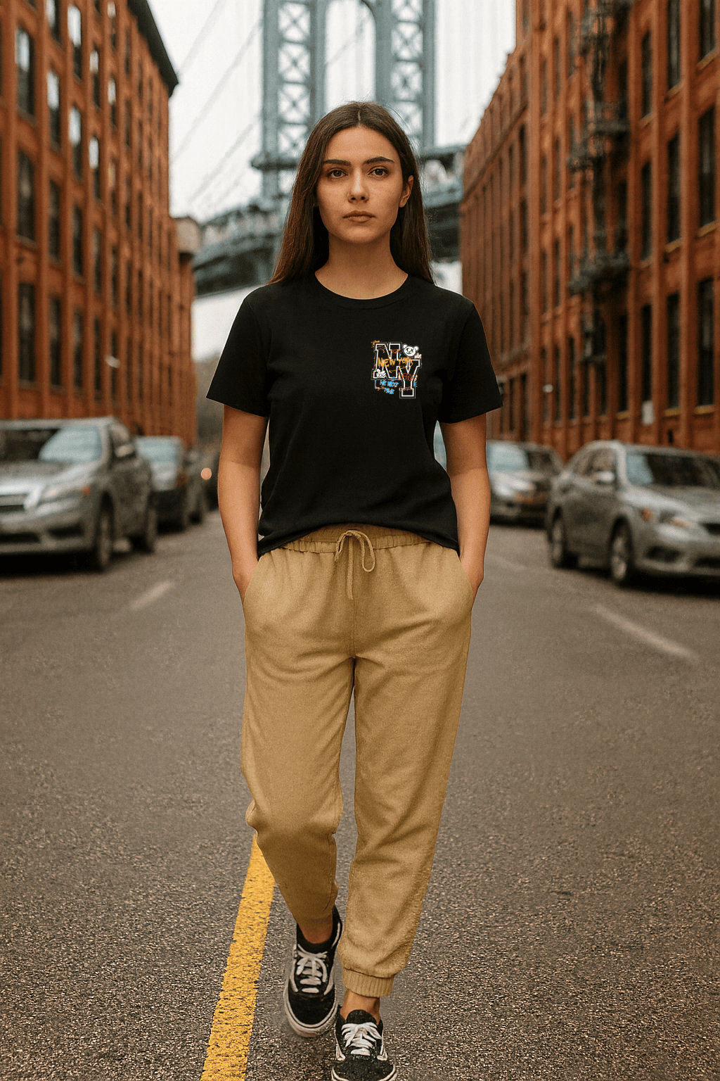 Camiseta Basica Feminina -  NY Graf