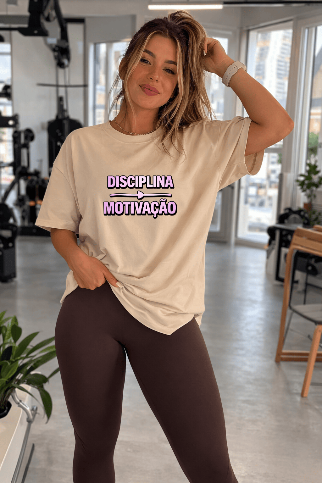 Camisetão Feminino Oversized - Disciplina & Motivação