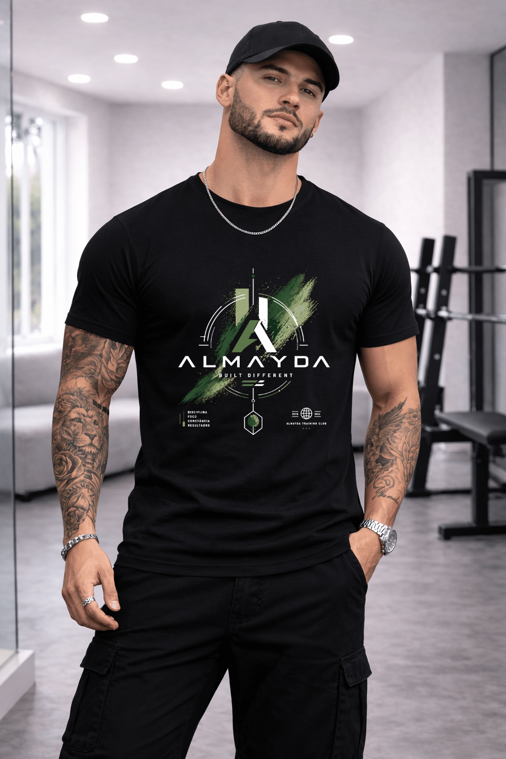 Camiseta Masculina Tradicional Manga Curta - Almayda Training Mode On