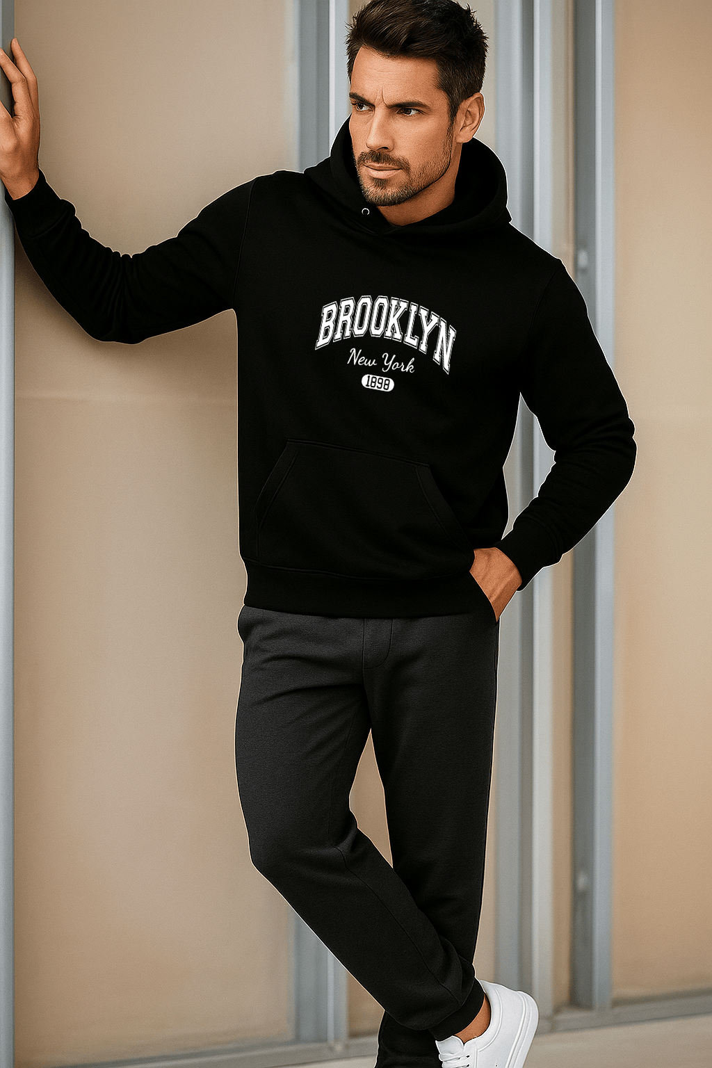 Moletom Masculino Canguru - BROOKLYN NEW YORK