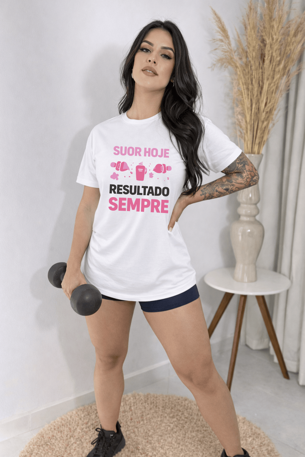 Camisetão Feminino Oversized - Suor Hoje, Resultado Sempre