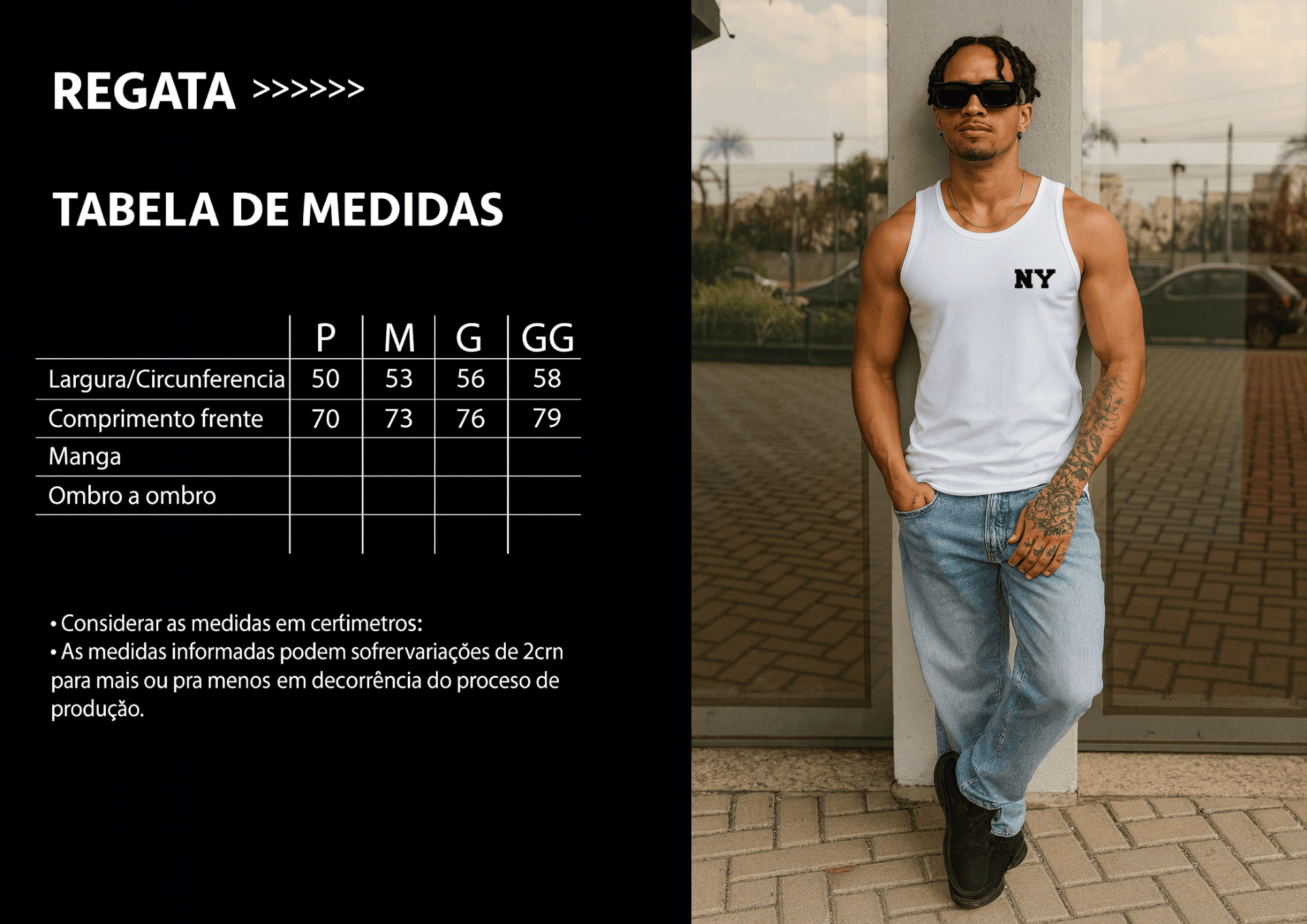 Camiseta Regata Masculina - NY | Streetwear Casual
