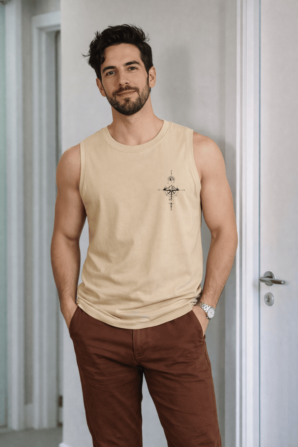 Camiseta Regata Masculina - Rosa dos Ventos