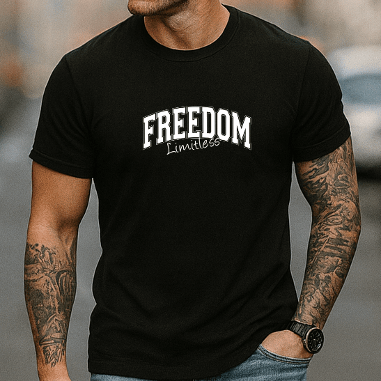 Camiseta Masculina Premium | Estampa - Freedom Limitles