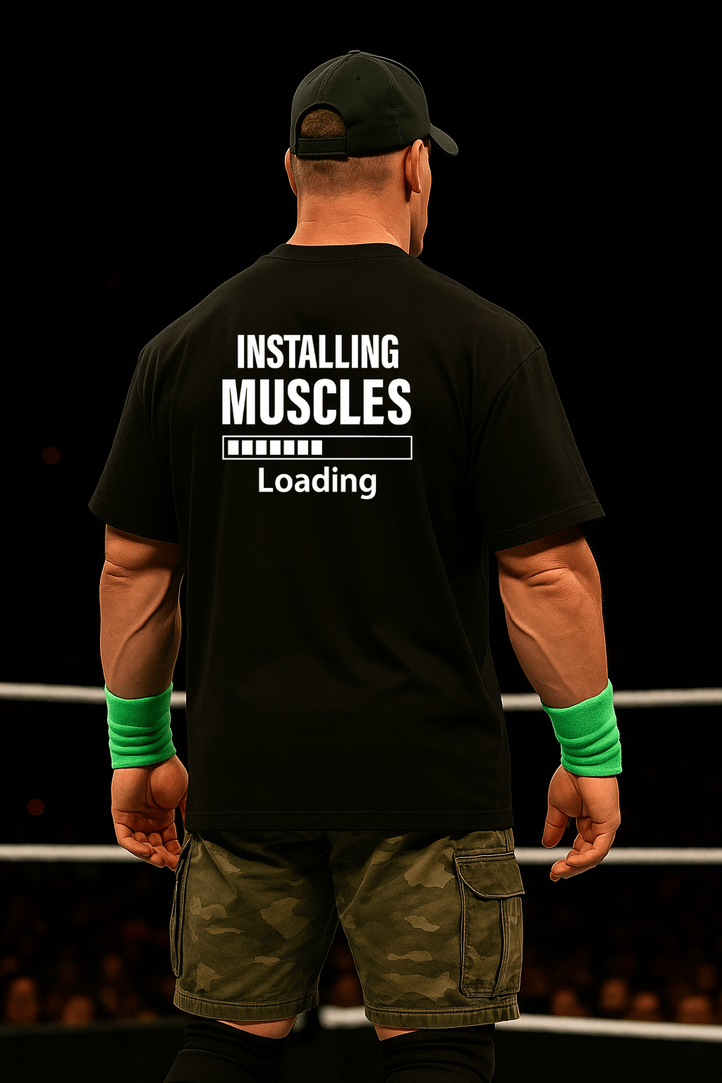 Camiseta Oversized Masculina - Installing Muscles