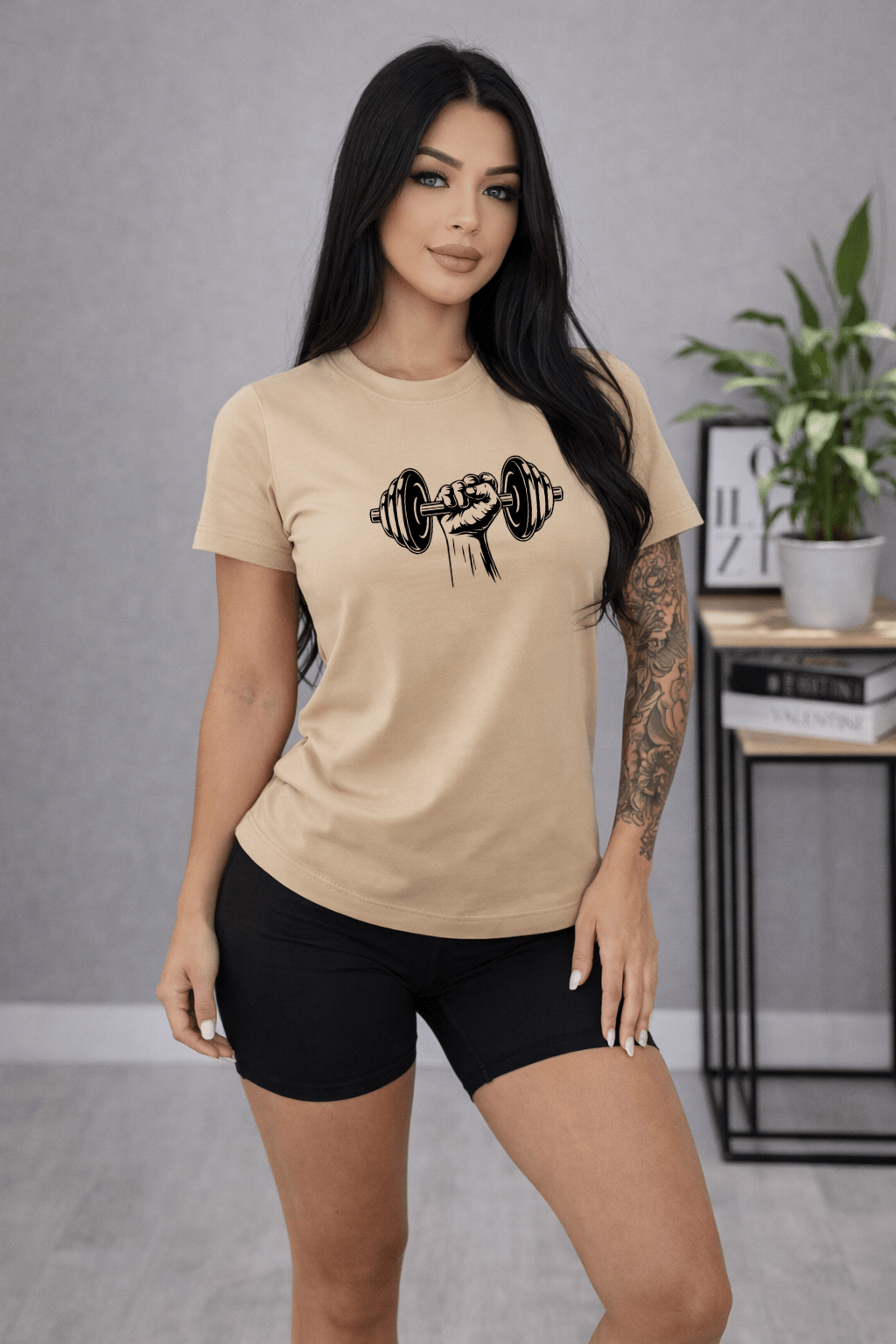 Camiseta Tradicional Manga Curta Feminina - Halteres