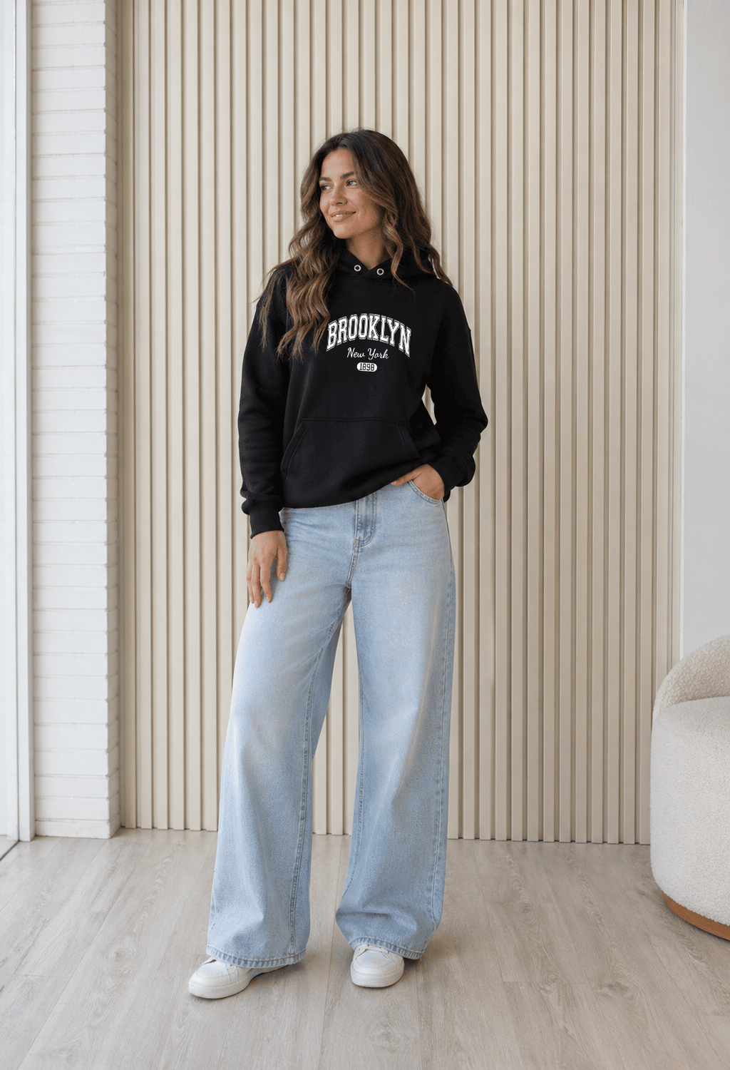 Moletom Feminino Canguru - Brooklyn New York