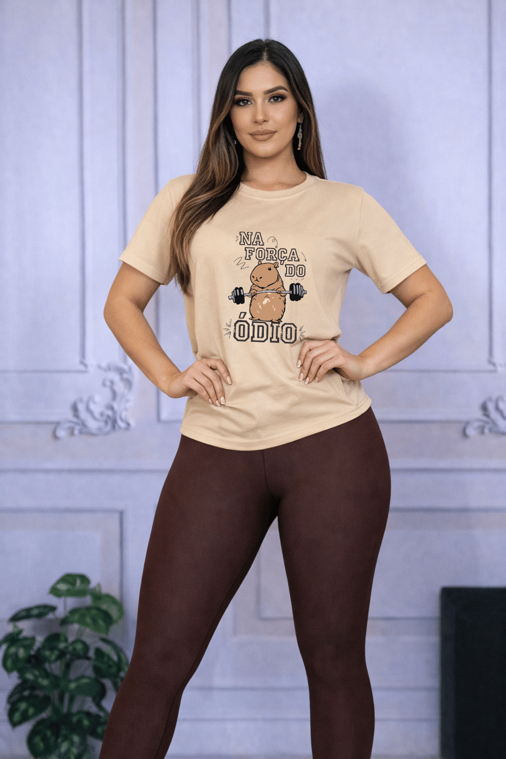Camiseta Feminina Tradicional Manga Curta - Na Força do Ódio