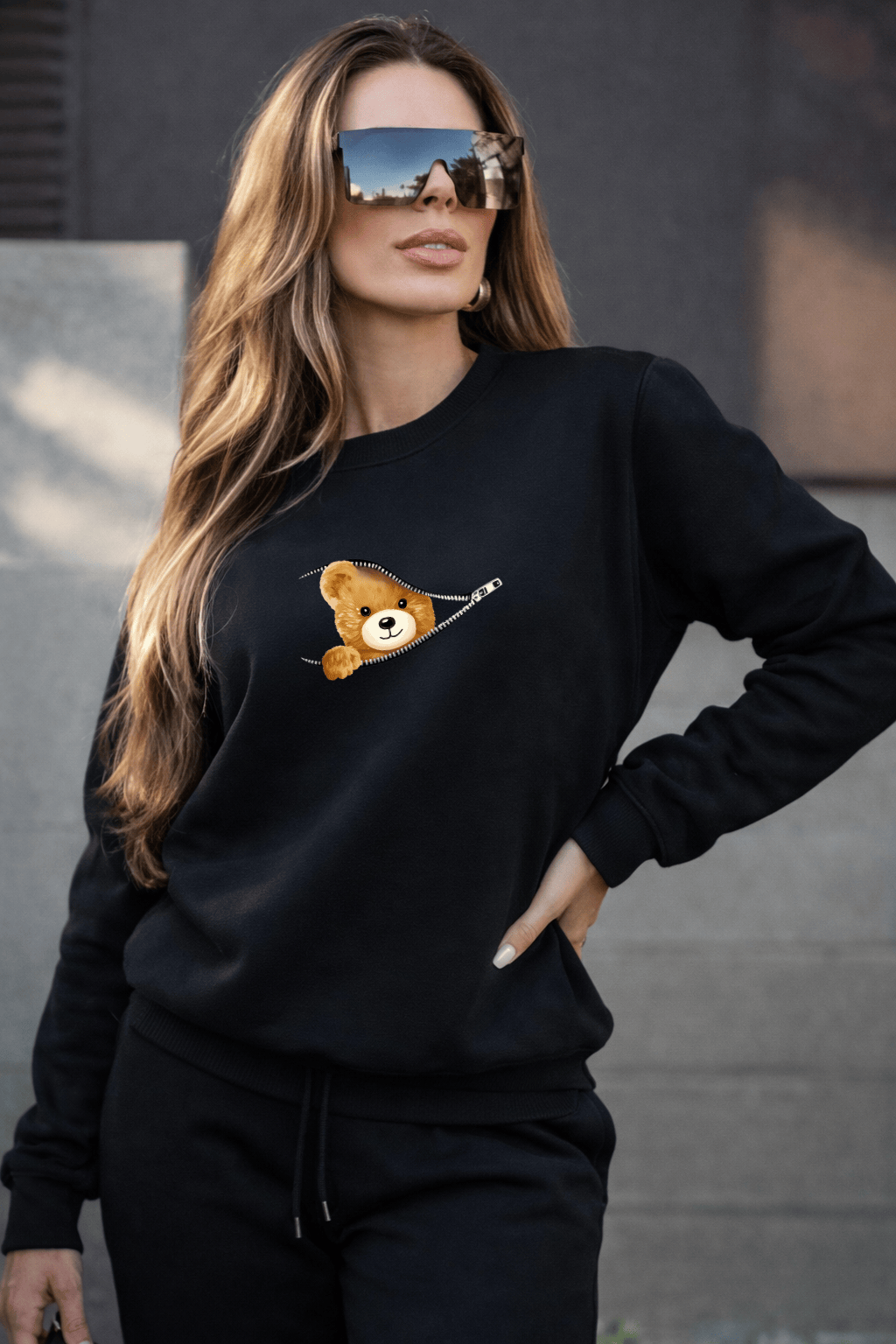 Moletom Feminino Careca - Sweet Bear