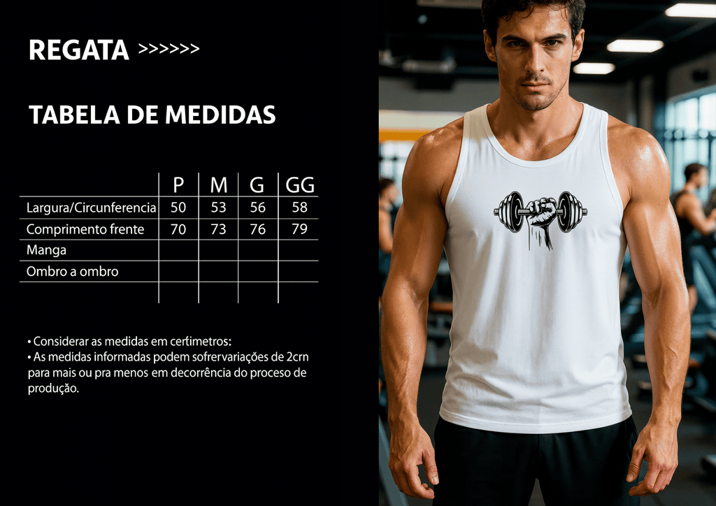 Camiseta Regata Masculina - Halteres