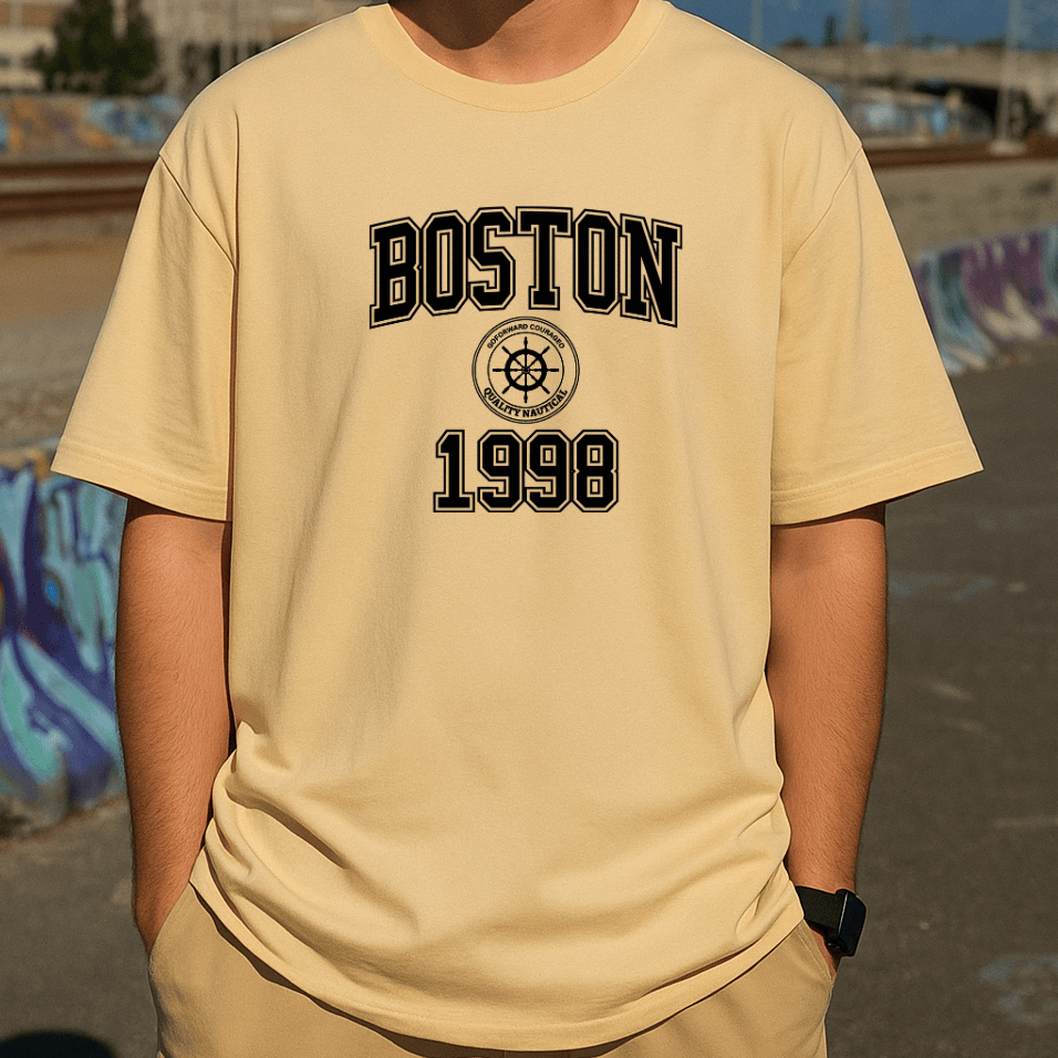 Camiseta Oversized Masculina -  Boston 1998