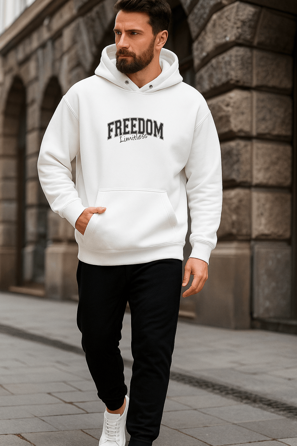 Moletom Masculino Canguru - Freedom Limitles