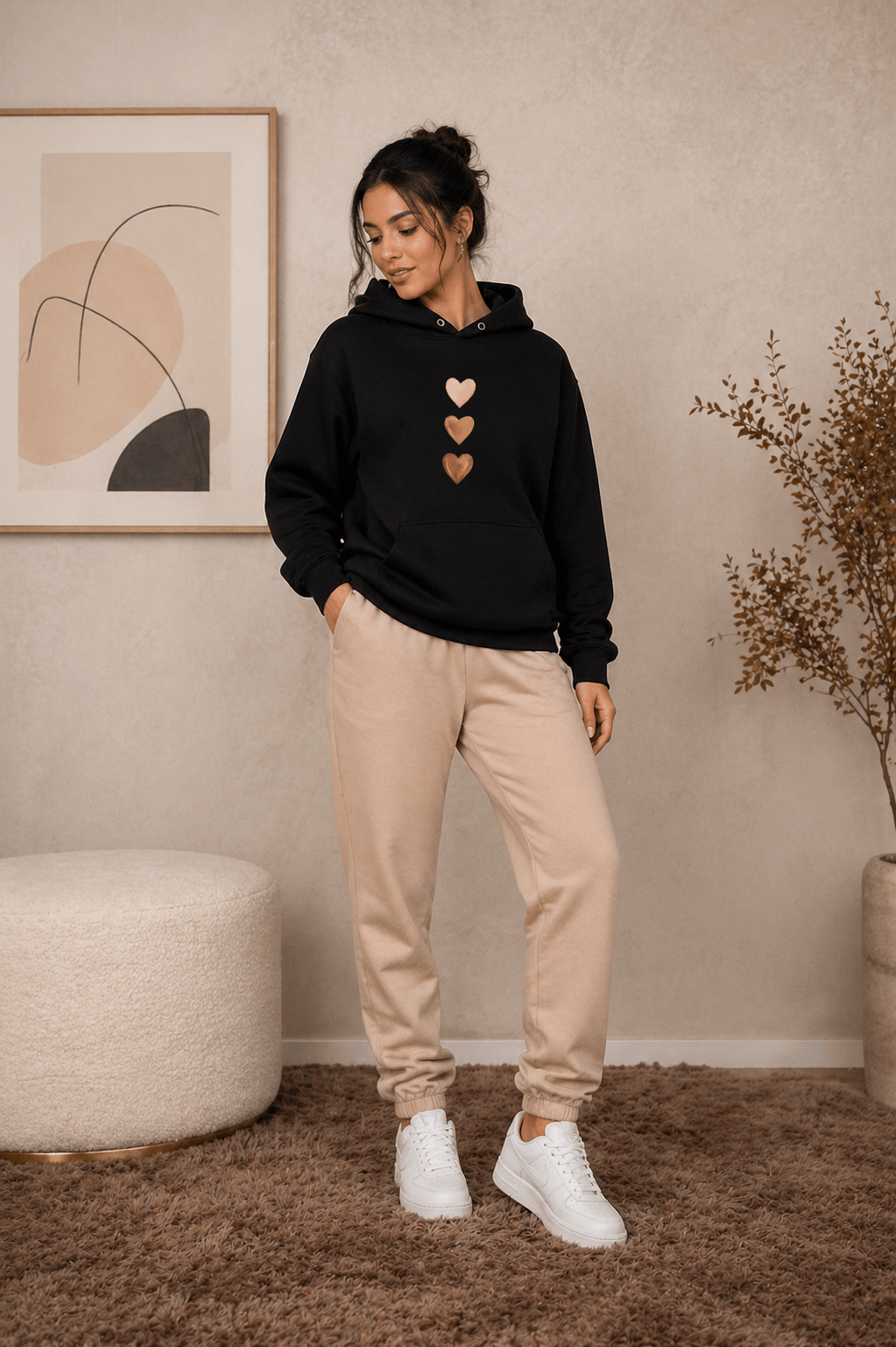 Moletom Canguru Feminino - Almayda Golden Love Line