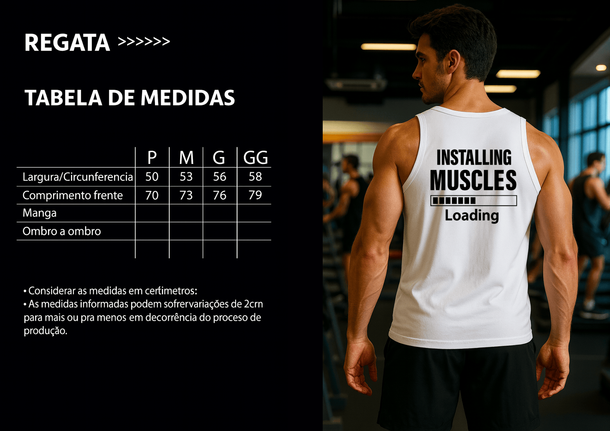 Camiseta Regata Masculina - Installing Muscles Loading