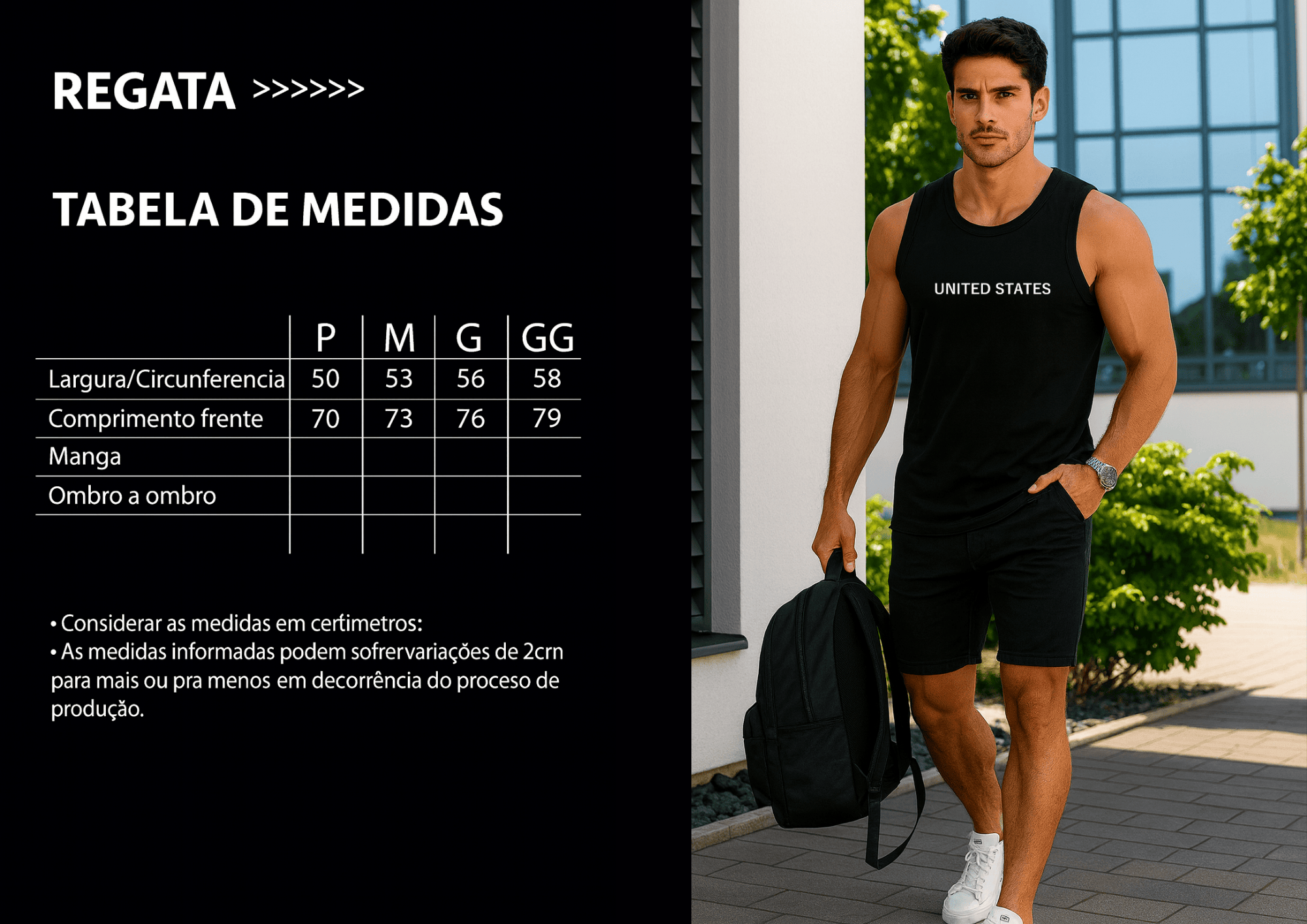 Camiseta Regata Masculina - United States
