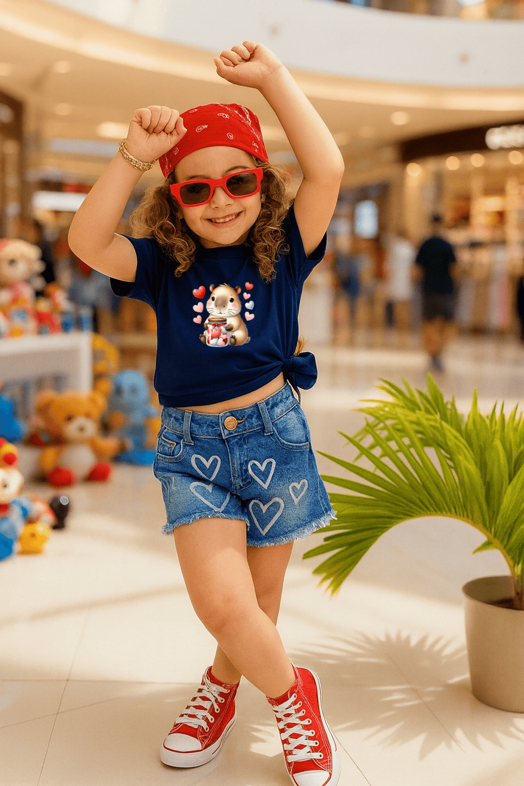 Camiseta Infantil Feminina - Capivara do Amor Baby