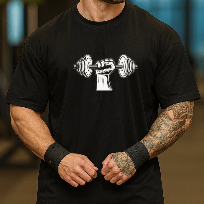 Camiseta Oversized Masculina | Estampa - Halteres