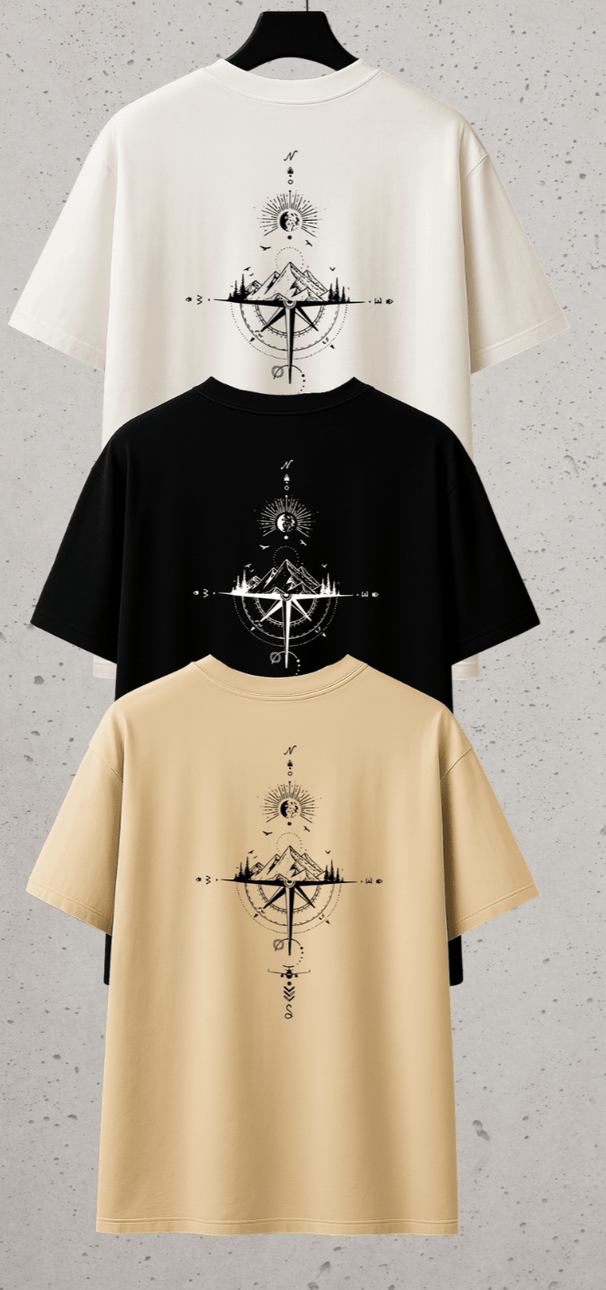 Kit 3 Camiseta Masculina Premium | Mais Vendidas - Rosa dos Ventos