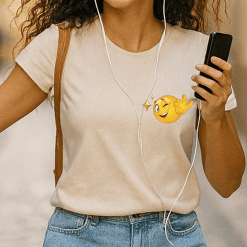 Camiseta Feminina | Estampa - Emoji Divertido