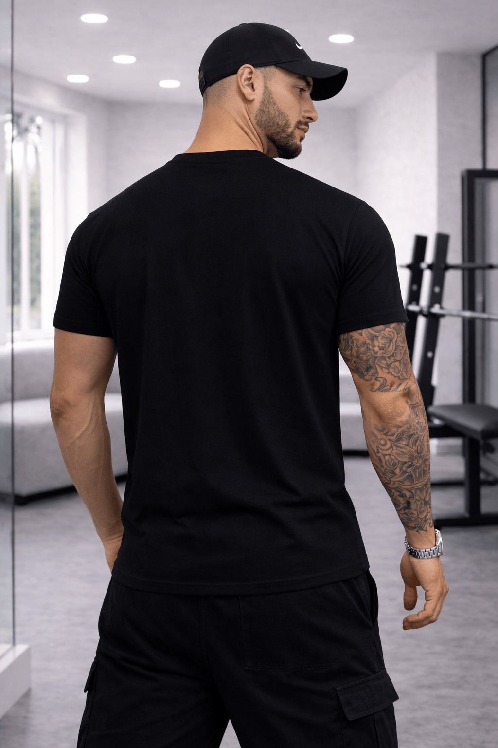 Camiseta Masculina Premium Manga Curta Tradicional - Rosa dos Ventos Minimalista