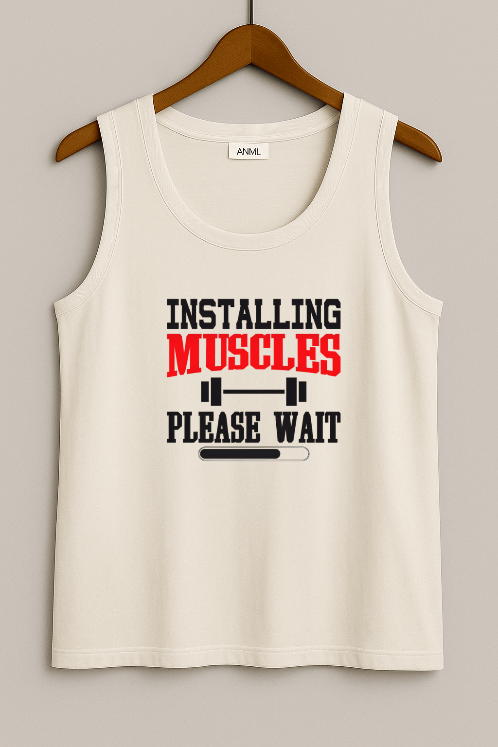 Camiseta Regata Masculina - Installing Muscles Please Wait
