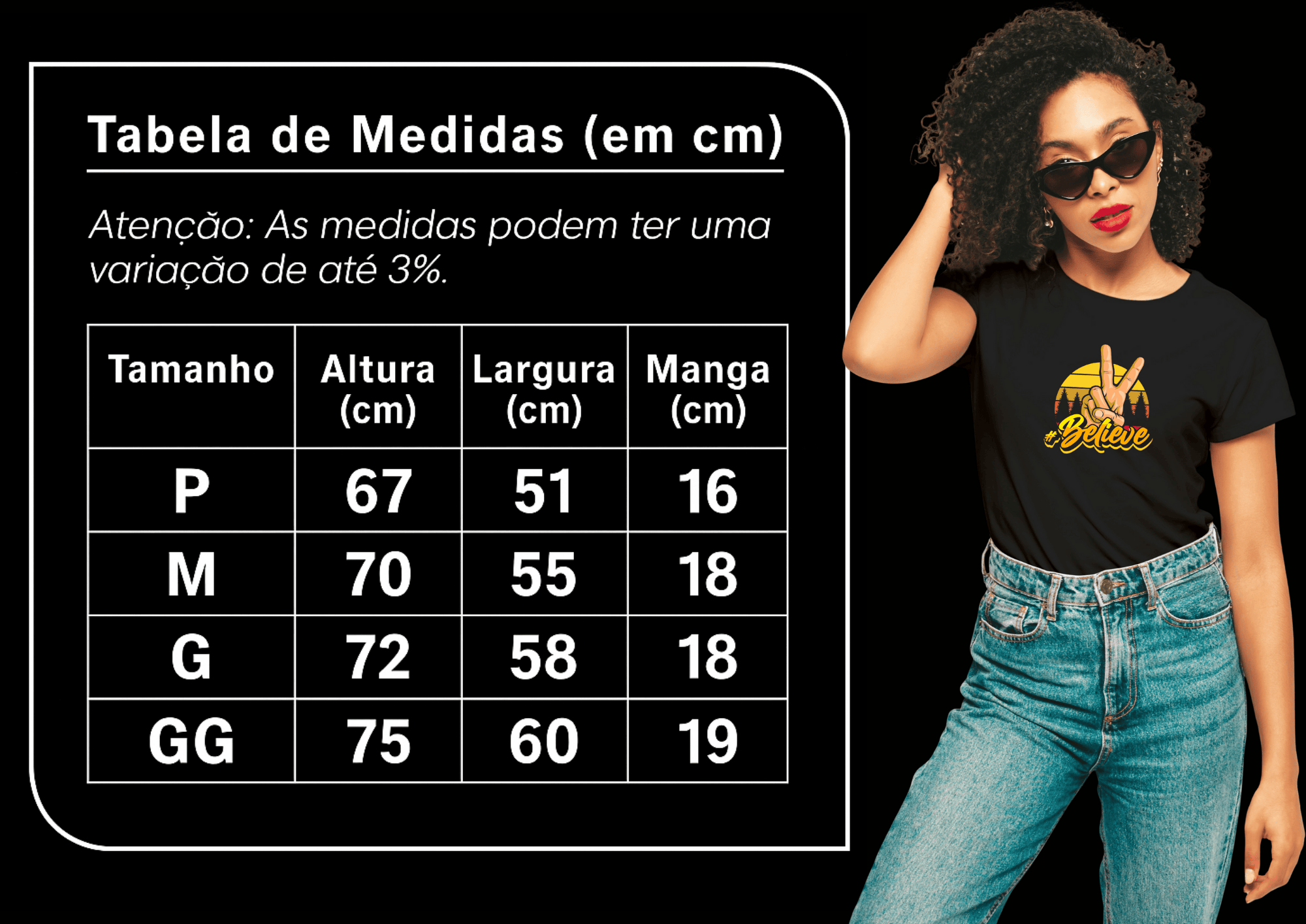 Camiseta Premium Feminina | Retrô Believe