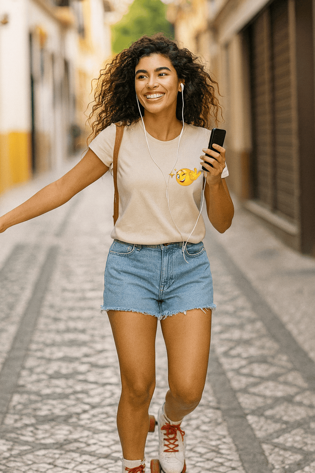 Camiseta Feminina | Estampa - Emoji Divertido