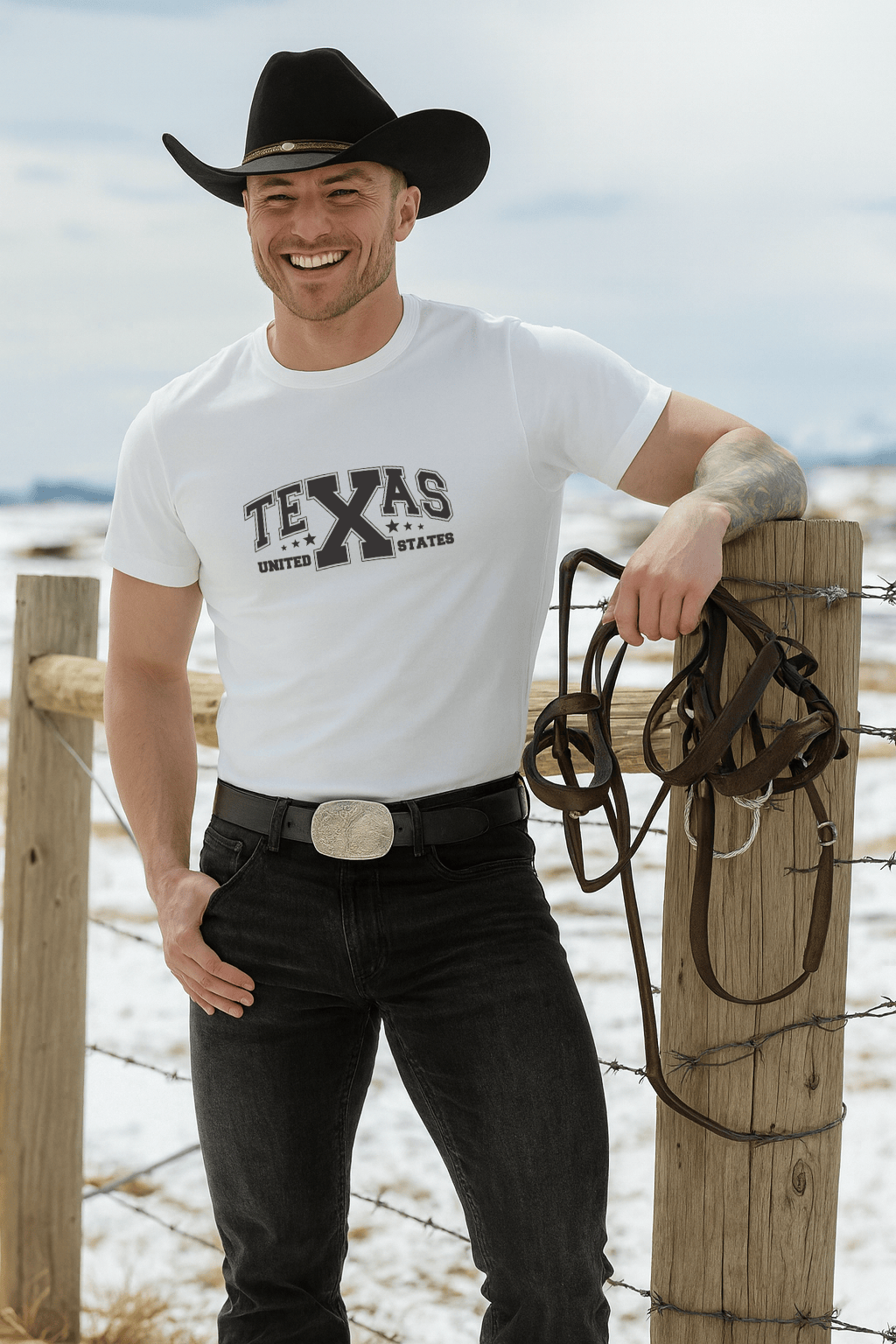 Camiseta Masculina Premium Texas United States