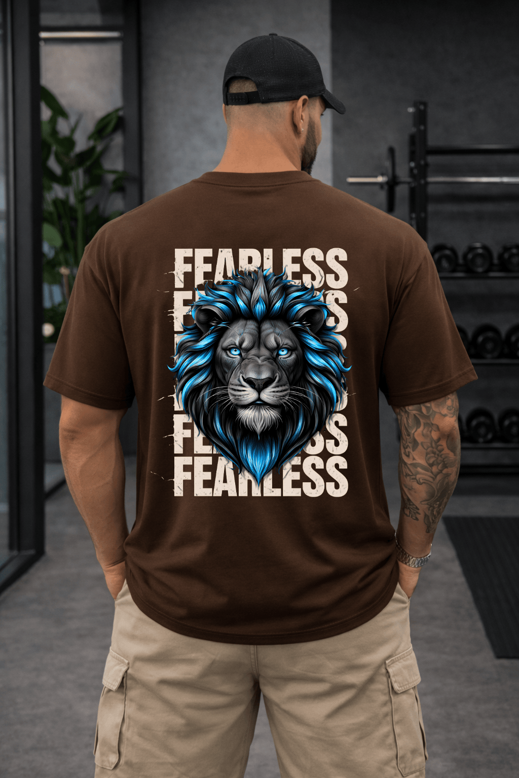 Camisetão Oversized  - Masculina Fearless Lion