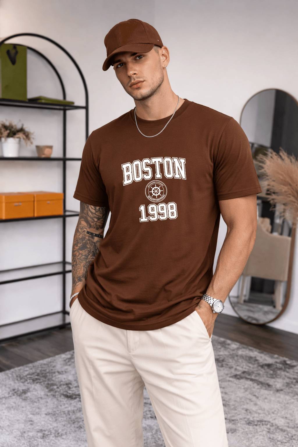Camiseta Masculina Premium Manga Curta Tradicional  - Boston 1998