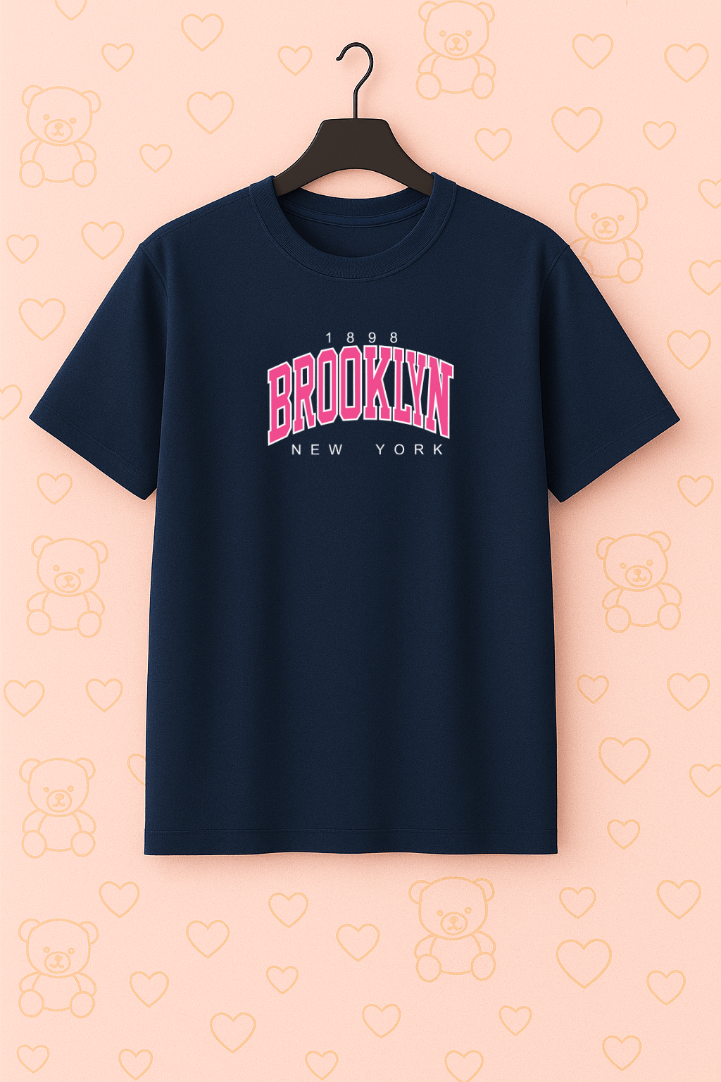 Camiseta Infantil Feminina - Pink Brooklyn Girl