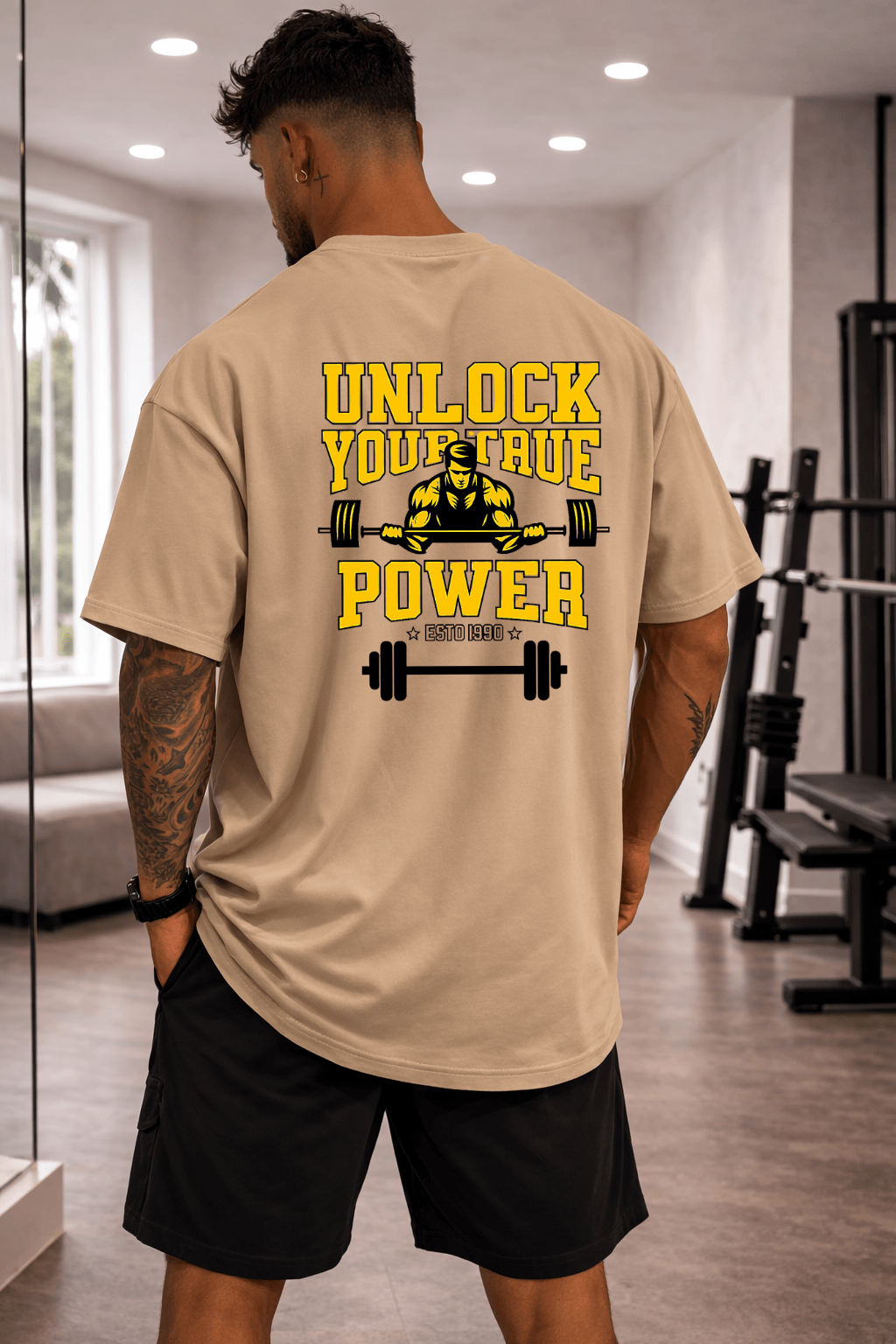 Camisetão Masculino Oversized - Unlock Your True Power