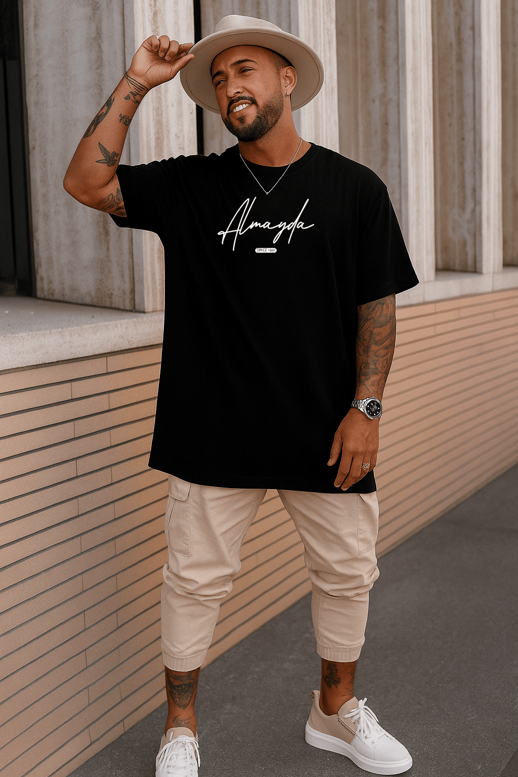 Camiseta Oversized Masculina Premium - Almayda Since | Streetwear Casual