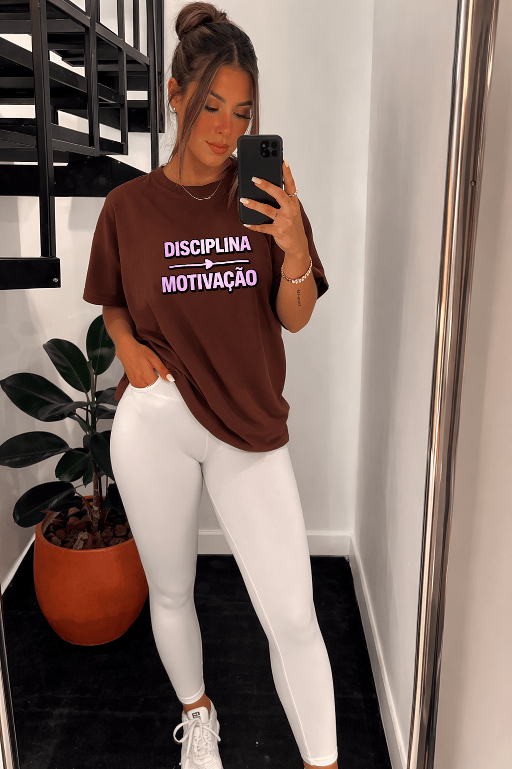 Camisetão Feminino Oversized - Disciplina & Motivação