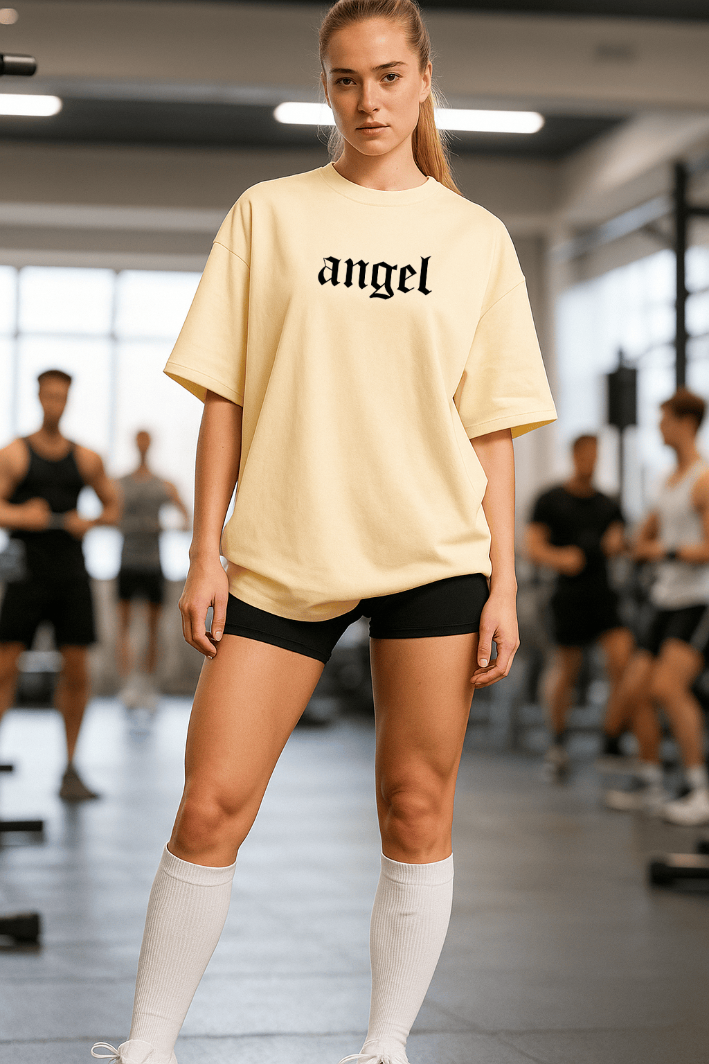 Camiseta Oversized Feminina - Urban Angel Attitude