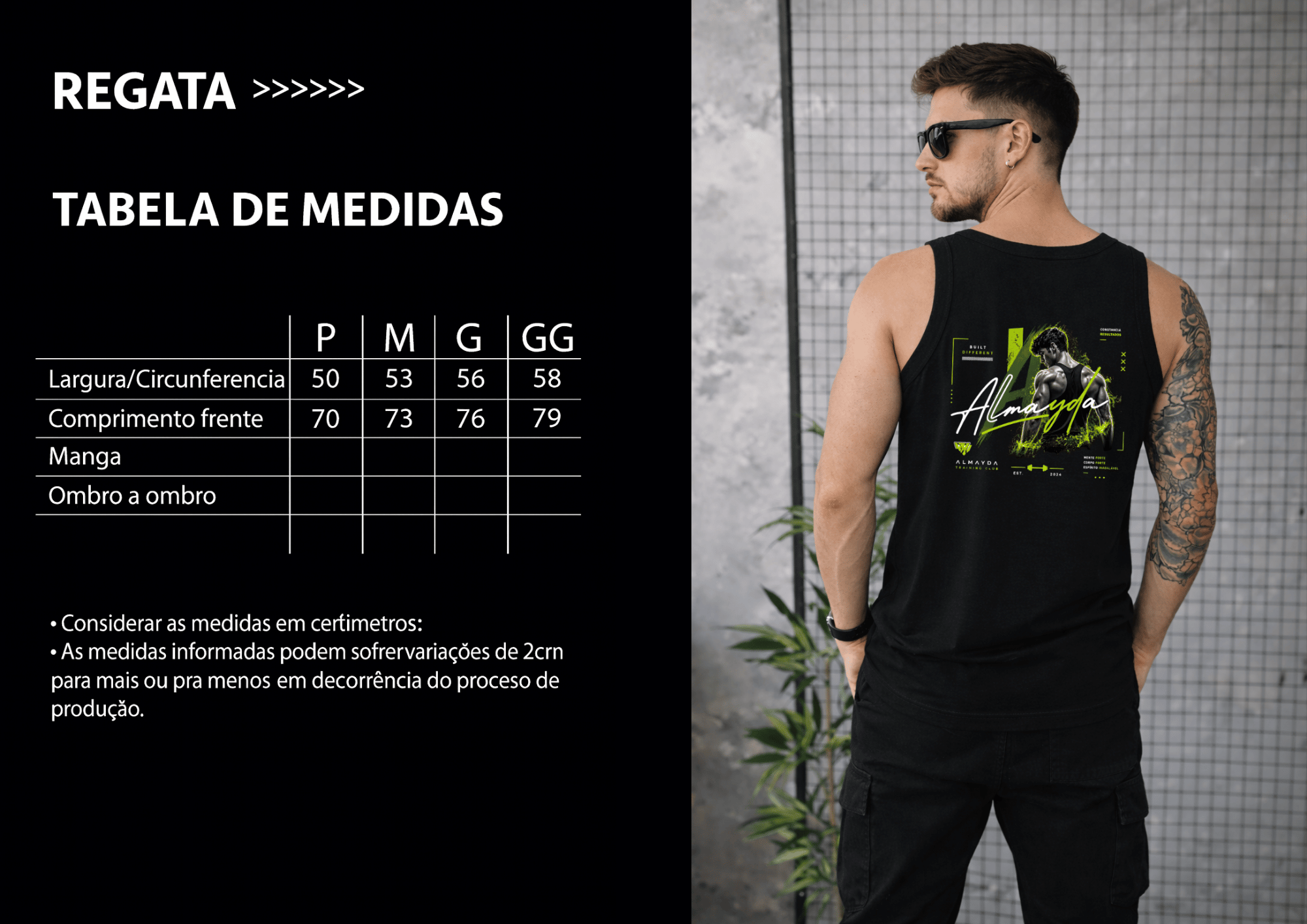 Regata Masculina - Almayda Limitless Strength