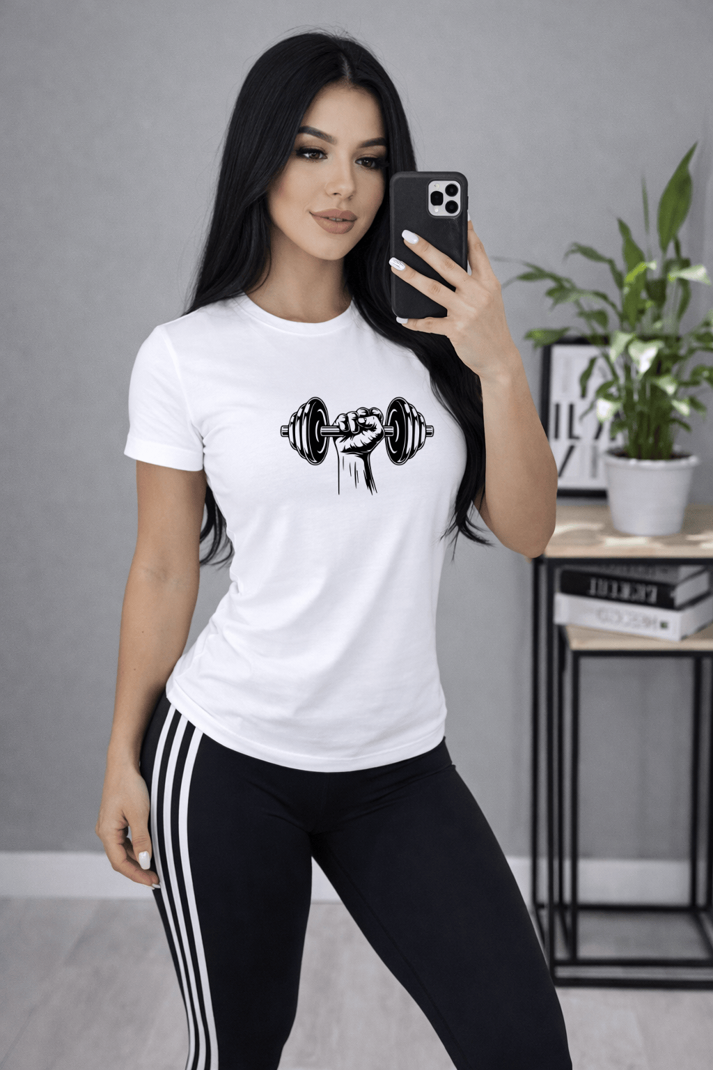 Camiseta Tradicional Manga Curta Feminina - Halteres