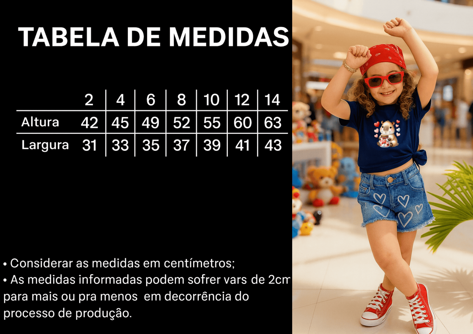 Camiseta Infantil Feminina - Capivara do Amor Baby