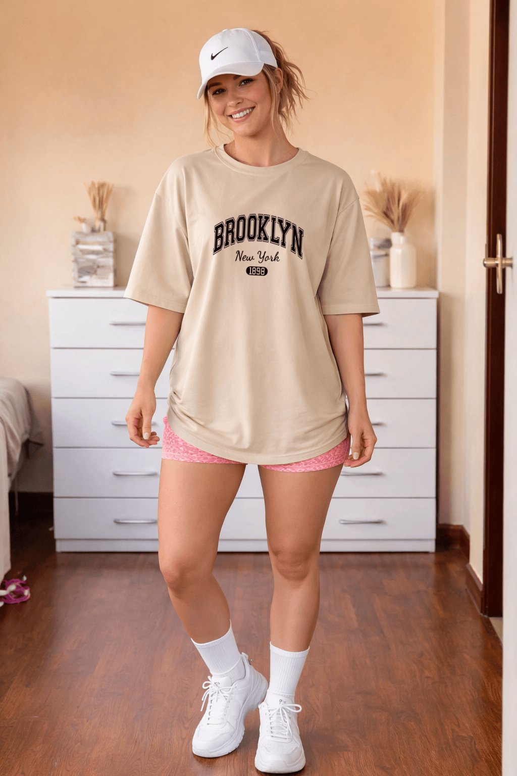 Camiseta Oversized Feminina | Estampa Brooklyn New York