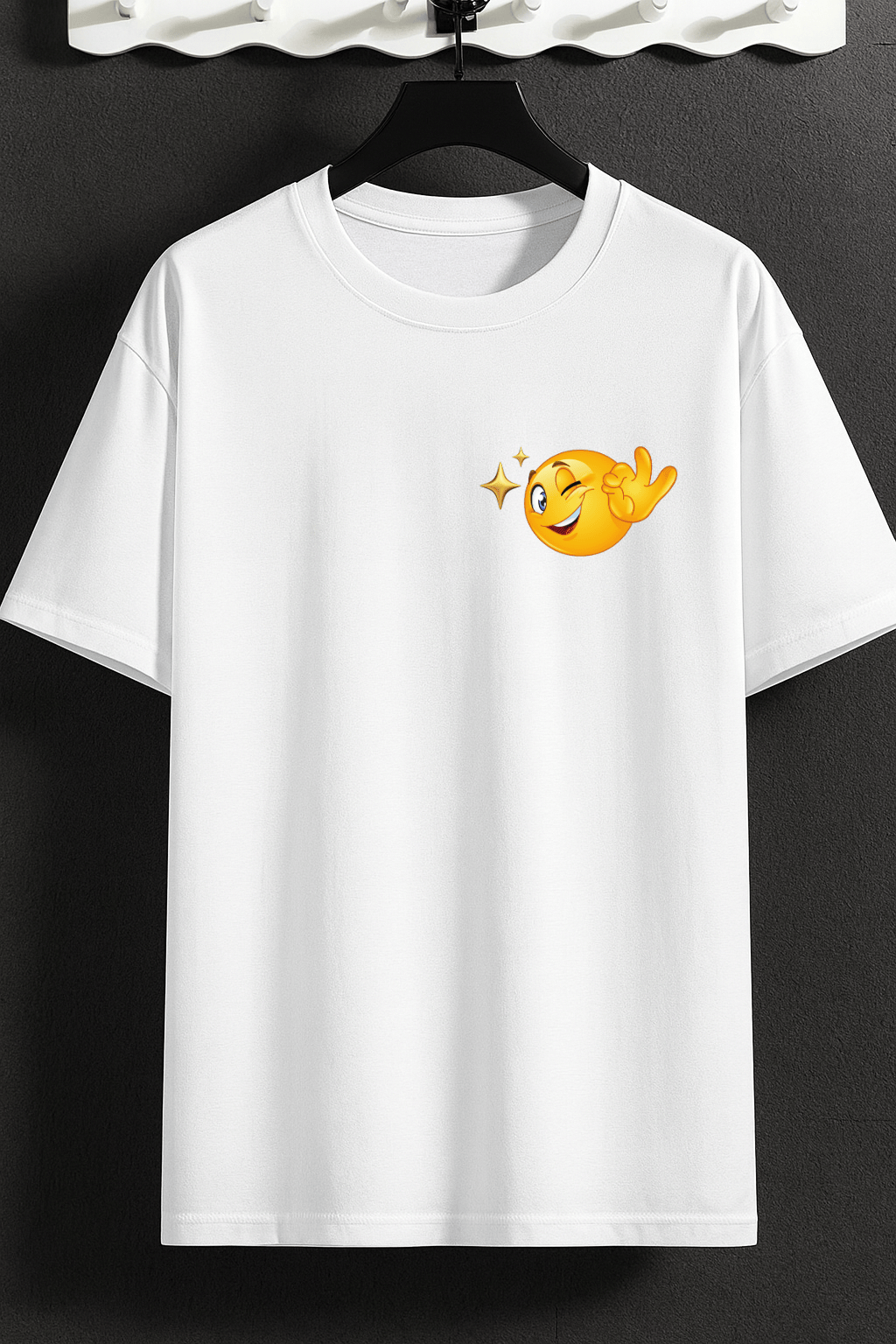 Camiseta Oversized Feminina | Estampa - Emoji Divertido