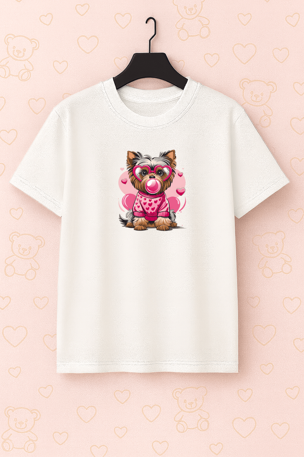 Camiseta Infantil Feminina - Puppy Pop Girl