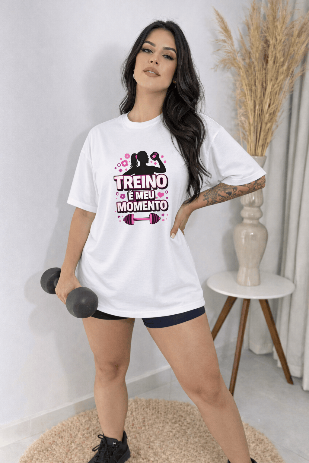 Camisetão Feminino Oversized - Treino É Meu Momento