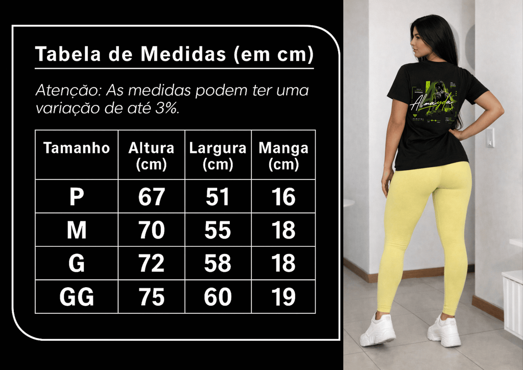 Camiseta Feminina Tradicional Manga Curta - Almayda Training Power